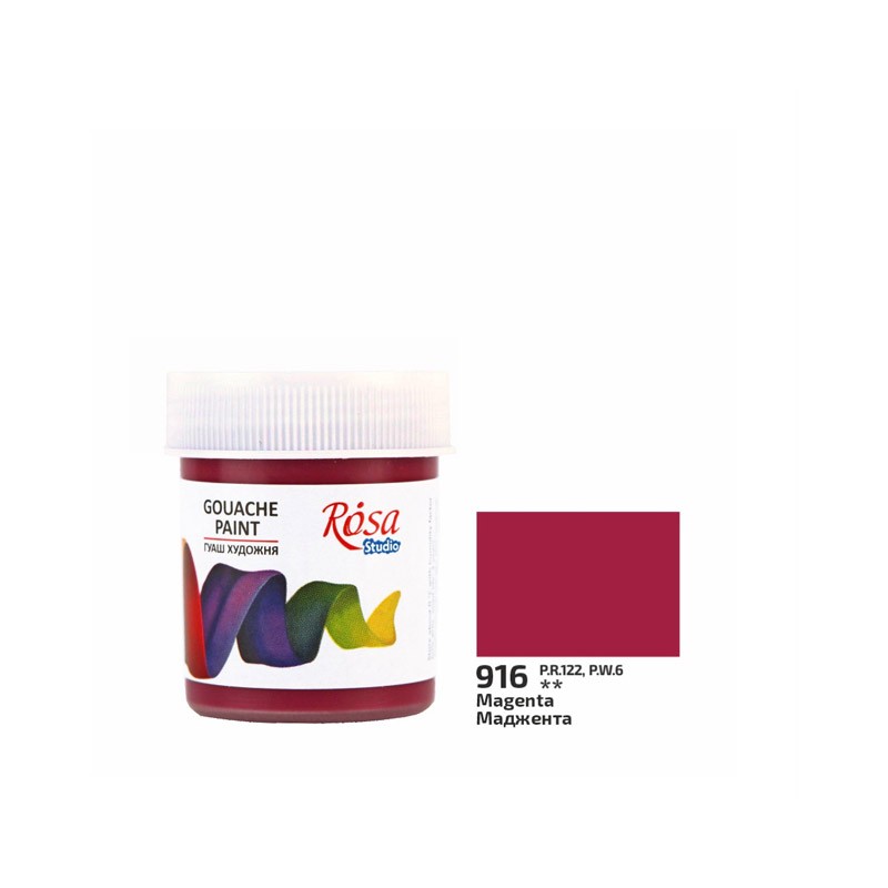 farba Gouache Rosa STUDIO nr 916 - 40 ml