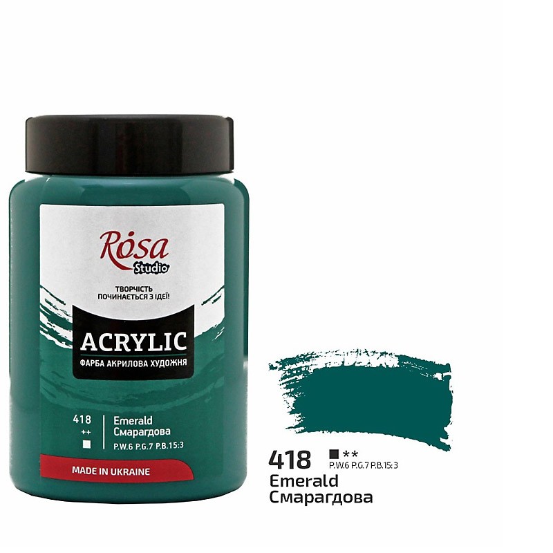 farba akrylowa Rosa STUDIO nr 418 - 400 ml