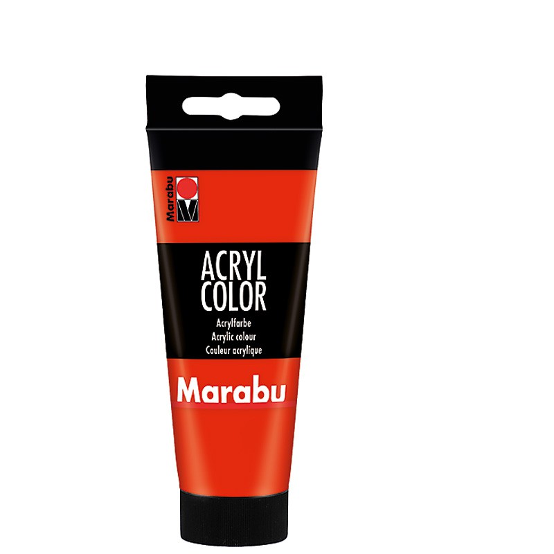 Jasnoczerwona farba akrylowa Marabu Acryl Color 100 ml - sklep gart.pl