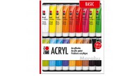 Komplet farb akrylowych Marabu ACRYL 18x36 ml - BASIC