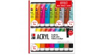 Komplet farb akrylowych Marabu ACRYL 18x36 ml - EFFECT