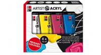 Komplet farb akrylowych Marabu ARTIST ACRYL 4x75 ml - PRIMARY