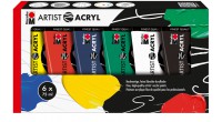Komplet farb akrylowych Marabu ARTIST ACRYL 6x75 ml