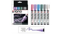 Marabu YONO Marker zestaw markerów akrylowych 6 kol. 1,5-3 mm PASTELOWE - art. 1240000004003