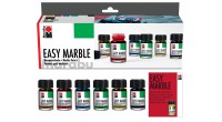 Zestaw farb do marmurkowania Marabu EASY MARBLE 6 x15 ml  - sklep dla plastyków gart.pl