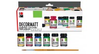 Zestaw farb akrylowych Marabu DECORMATT 6x15 ml - komplet farb akrylowych - matowych - sklep dla plastyków gart.pl