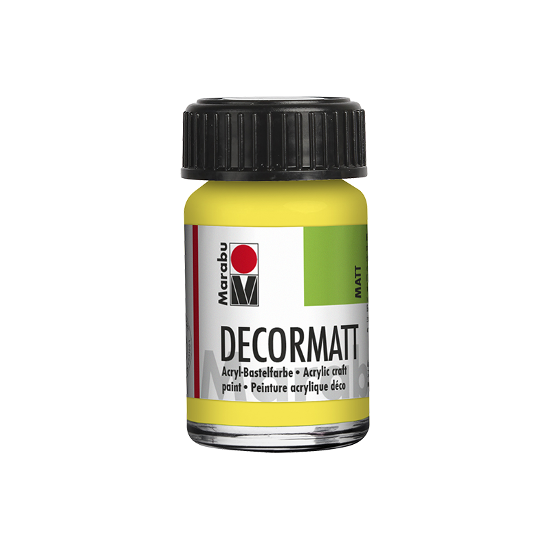 farba akrylowa matowa Marabu DECORMAT 15 ml Lemon - gart.pl