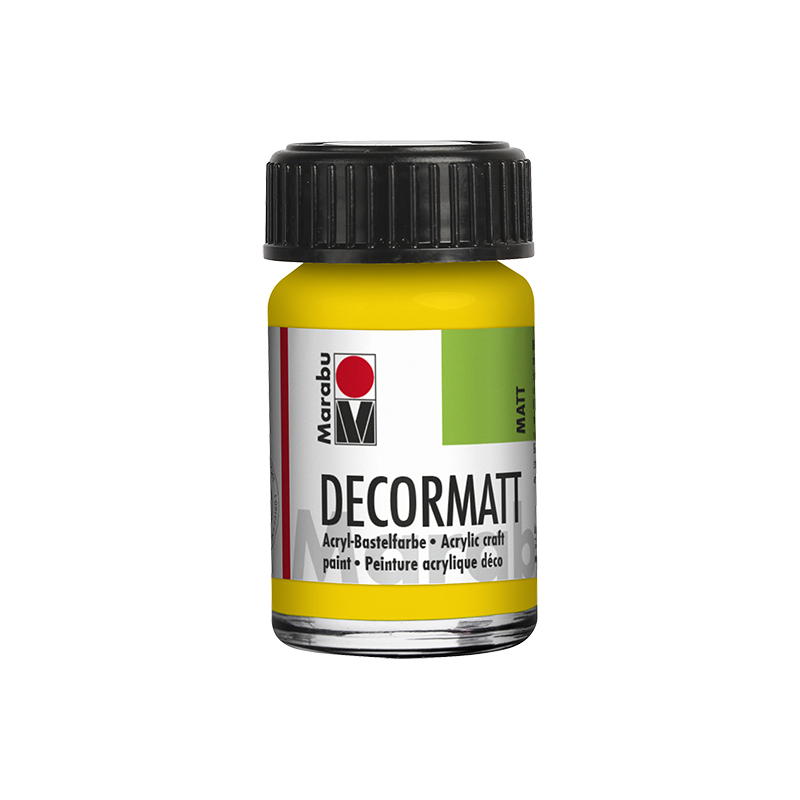 farba akrylowa matowa Marabu DECORMAT 15 ml Yellow - gart.pl