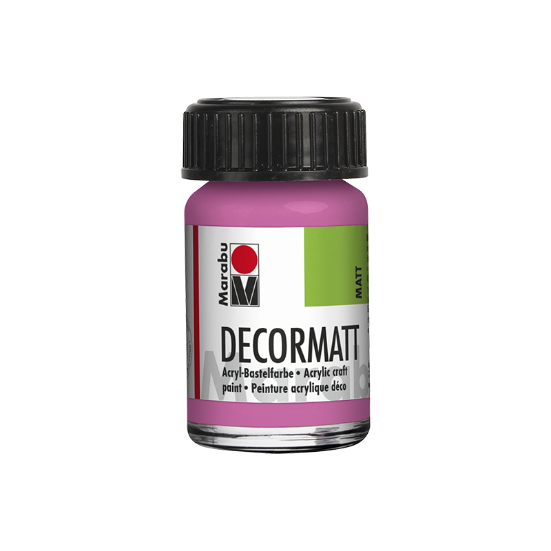 farba akrylowa matowa Marabu DECORMATT 15 ml Pink - gart.pl