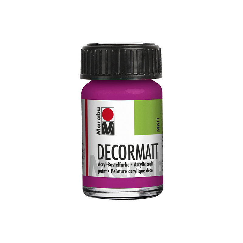 farba akrylowa matowa Marabu DECORMATT 15 ml Magenta - gart.pl