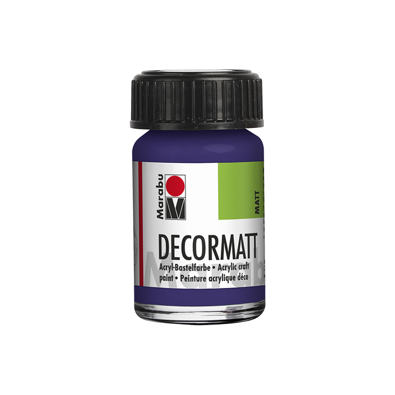 farba akrylowa matowa Marabu DECORMATT 15 ml Dark Violet - gart.pl