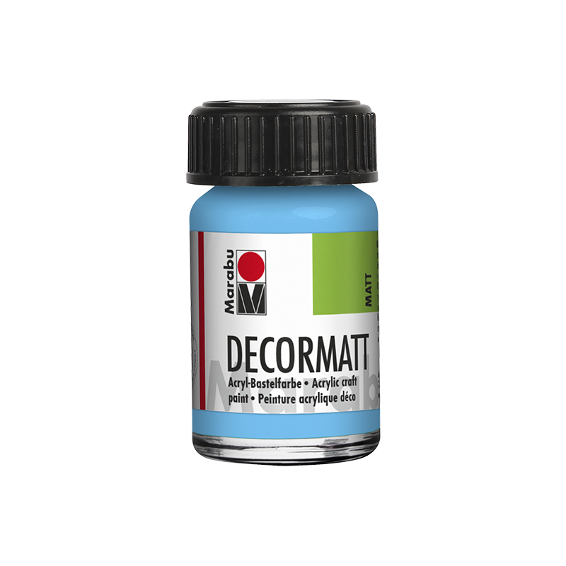 farba akrylowa matowa Marabu DECORMATT 15 ml Light Blue - gart.pl