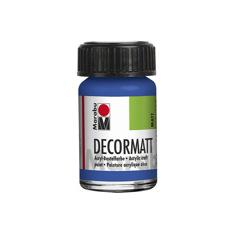 farba akrylowa matowa Marabu DECORMATT 15 ml Medium Blue - gart.pl