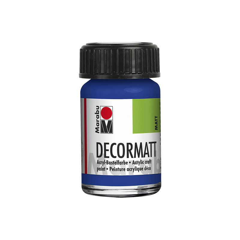 farba akrylowa matowa Marabu DECORMATT 15 ml Dark Ultramarine - gart.pl