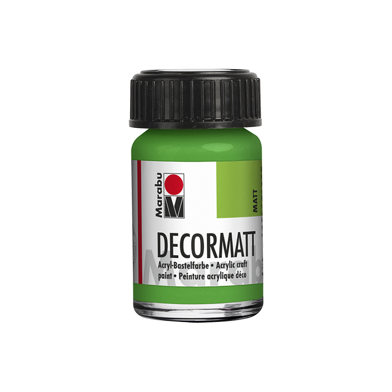 farba akrylowa matowa Marabu DECORMATT 15 ml Yellow Green - gart.pl