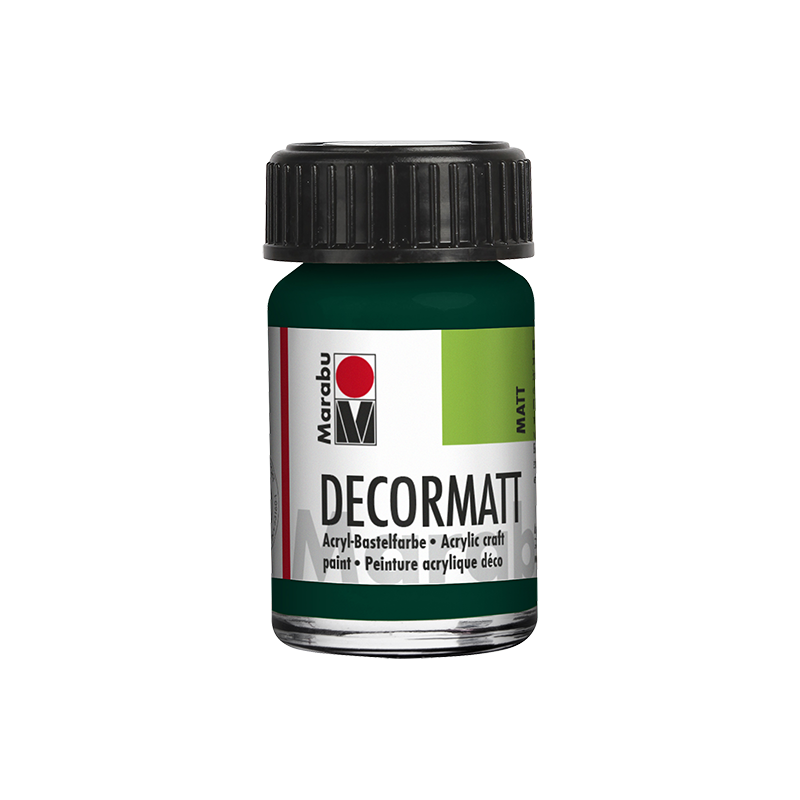 farba akrylowa matowa Marabu DECORMATT 15 ml Pine Green - gart.pl