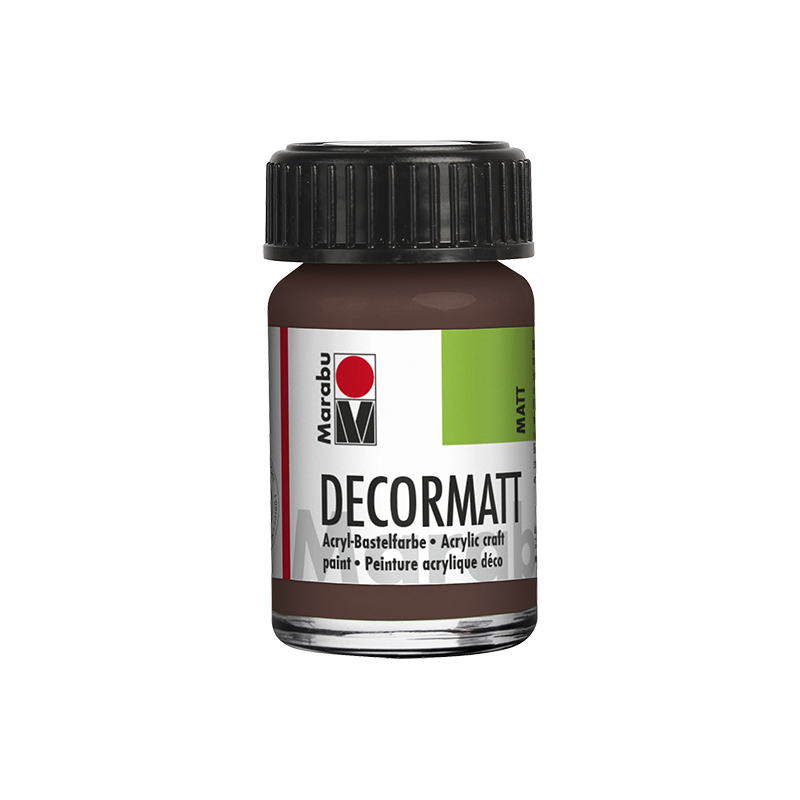 farba akrylowa matowa Marabu DECORMATT 15 ml Medium Brown - gart.pl
