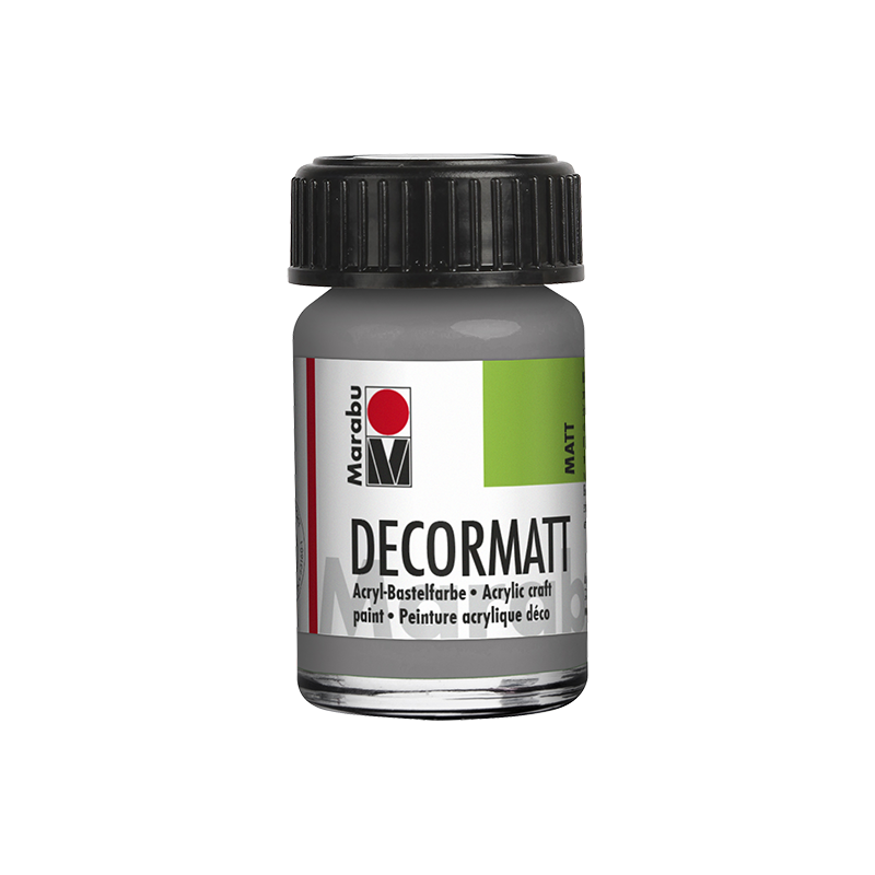 farba akrylowa matowa Marabu DECORMATT 15 ml Light Grey - gart.pl