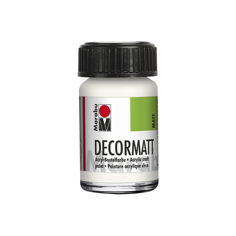 farba akrylowa matowa Marabu DECORMATT 15 ml White - gart.pl