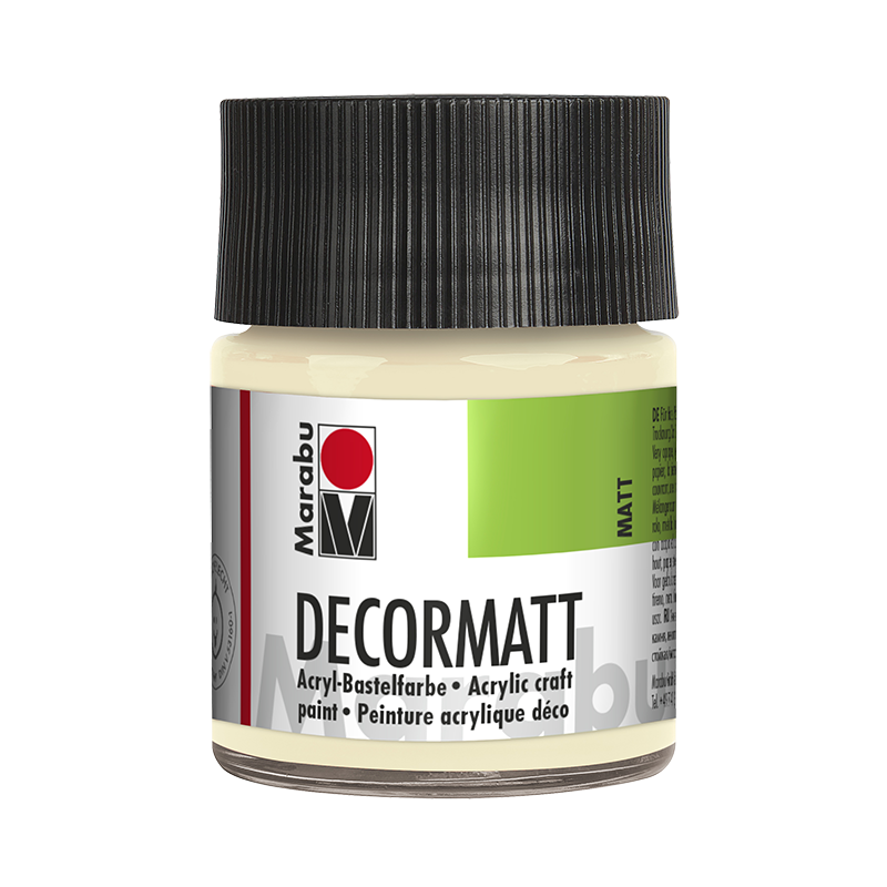 Farba akrylowa matowa do drewna Marabu DECORMATT 50 ml Beige - gart.pl