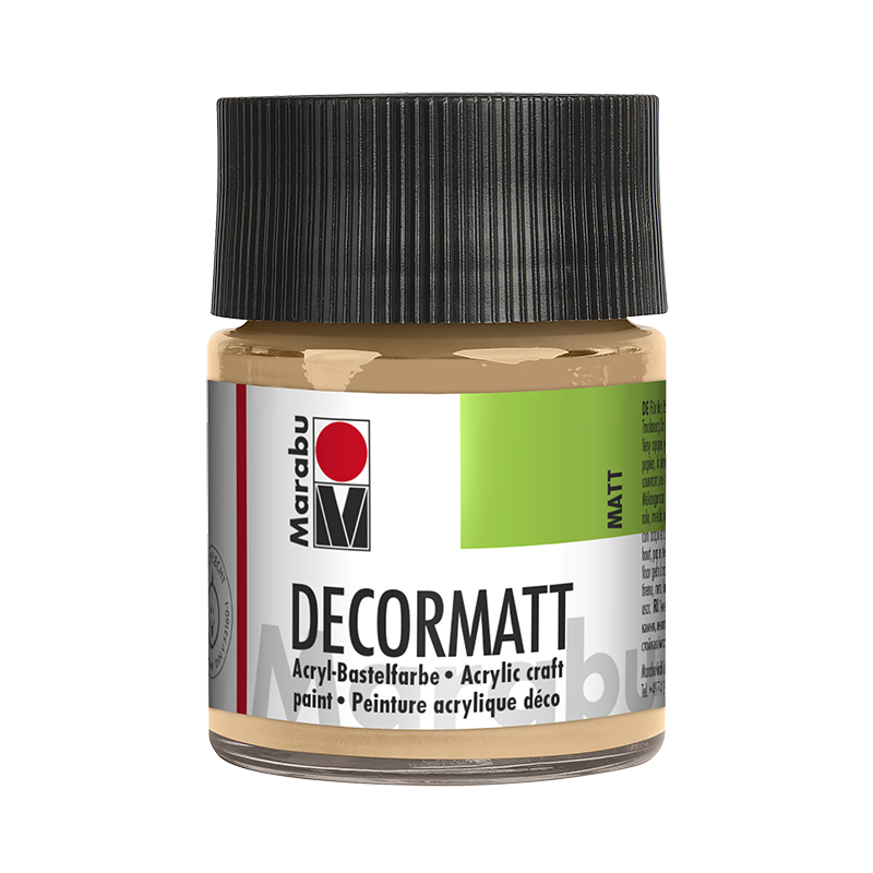 Farba akrylowa matowa do drewna Marabu DECORMATT 50 ml Rose Beige - gart.pl
