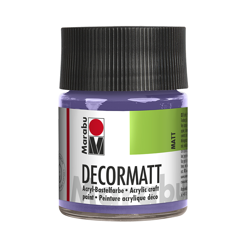 Farba akrylowa matowa do drewna Marabu DECORMATT 50 ml Lavender - gart.pl