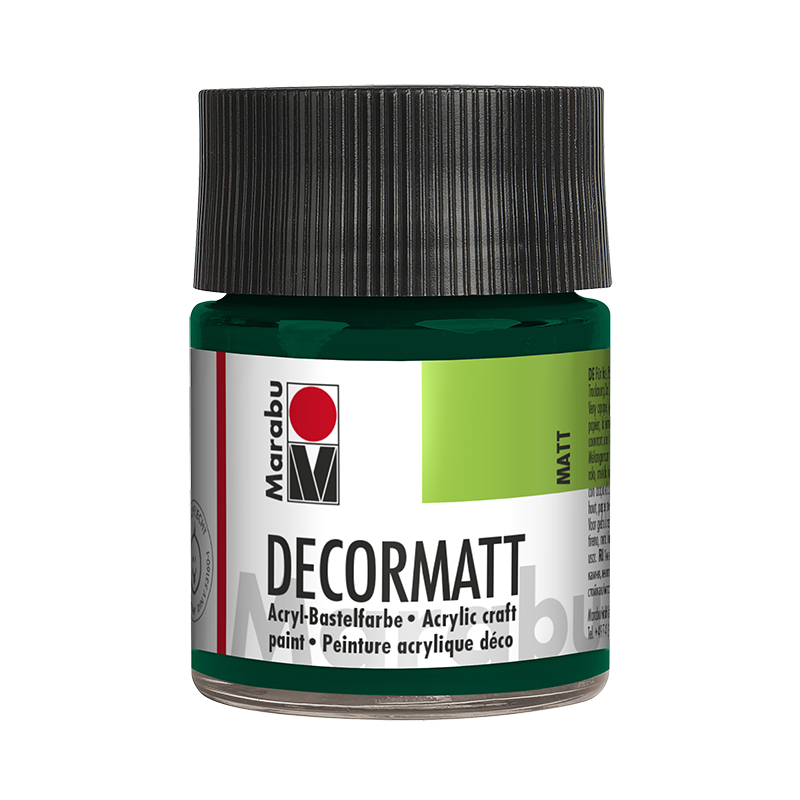 Farba akrylowa matowa do drewna Marabu DECORMATT 50 ml Pine Green - gart.pl
