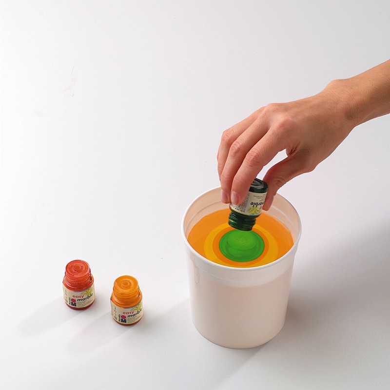 farba do marmurkowania Marabu EASY MARBLE - farba do wydmuszek, szkła, plastiku, drewna itd. - sklep dla plastyków gart.pl