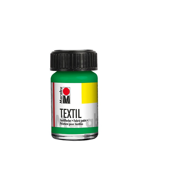 farba do tkanin jasnych Marabu TEXTIL nr 062 zielona jasna - 15 ml