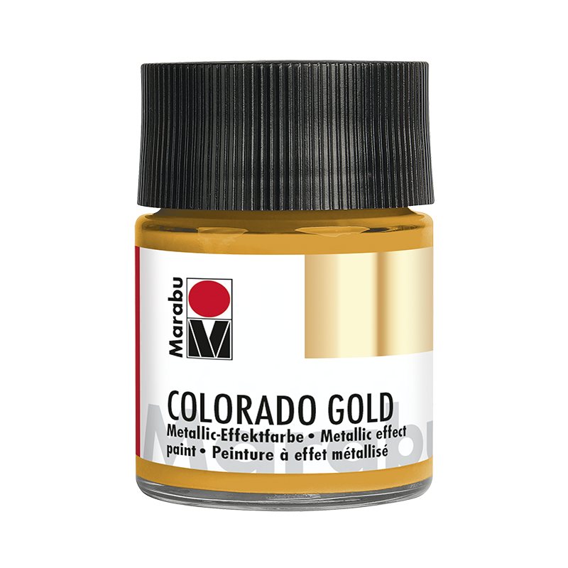 farba akrylowa z metalizującym efektem złota Marabu COLORADO GOLD nr 713 - sklep dla plastyków gart.pl