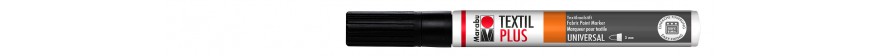 Marabu TEXTIL PAINTER PLUS marker do jasnych i ciemnych 3 mm - 073 black
