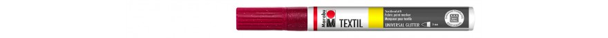 Marabu TEXTIL PAINTER GLITTER marker brokatowy do jasnych i ciemnych 3 mm - 532 glitter-pink