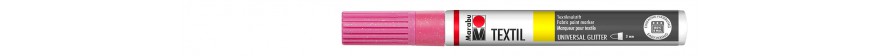 Marabu TEXTIL PAINTER GLITTER marker brokatowy do jasnych i ciemnych 3 mm - 533 glitter-pink