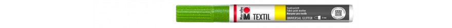 Marabu TEXTIL PAINTER GLITTER marker brokatowy do jasnych i ciemnych 3 mm - 567 glitter-green