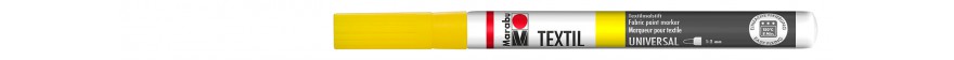 Marabu TEXTIL PAINTER marker do jasnych tkanin 1-2 mm - 019 yellow
