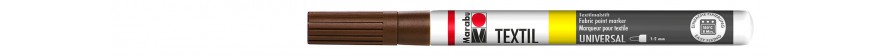 Marabu TEXTIL PAINTER marker do jasnych tkanin 1-2 mm - 046 medium brown