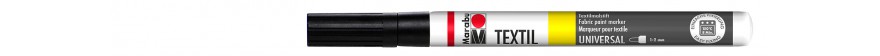 Marabu TEXTIL PAINTER marker do jasnych tkanin 1-2 mm - 073 black