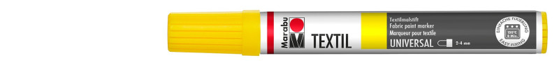 Marabu TEXTIL PAINTER marker do jasnych tkanin 2-4 mm - 019 yellow