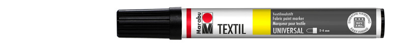 Marabu TEXTIL PAINTER marker do jasnych tkanin 2-4 mm - 073 black