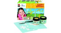Zestaw farb witrażowych dla dzieci Marabu HAPPY SPRING - komplet farb witrazowych - na bazie wody - sklep dla plastyków