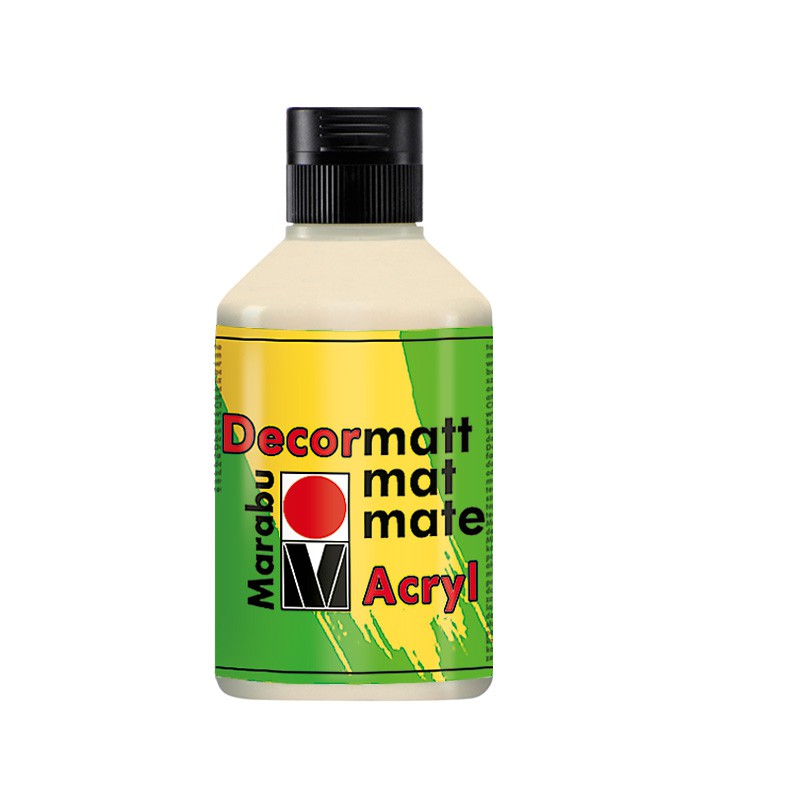 Farba akrylowa matowa do mebli Marabu DECORMAT 250 ml Ivory - gart.pl