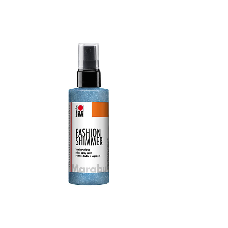 farba brokatowa do ciemnych tkanin z atomizerem Marabu FASHION SHIMMER SPRAY nr 595  - sklep dla plastyków gart.pl