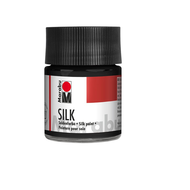 farba do jedwabiu Marabu SILK nr 073 black - farba na bazie wody - sklep dla plastyków gart.pl