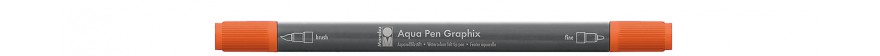 Marabu AQUA PEN GRAPHIX marker akwarelowy - kolor: 023 red orange