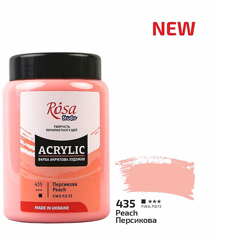 farba akrylowa Rosa STUDIO nr 435 Peach - sklep dla plastyków gart.pl