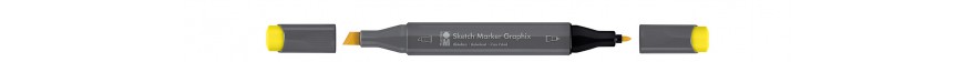 Marabu SKETCH MARKER GRAPHIX marker dwustronny - kolor: 919 primary yellow