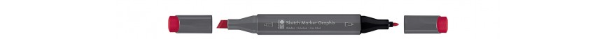 Marabu SKETCH MARKER GRAPHIX marker dwustronny - kolor: 937 cadmium red middle