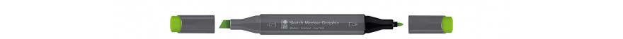 Marabu SKETCH MARKER GRAPHIX marker dwustronny - kolor: 960 light green
