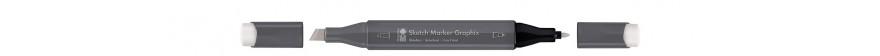 Marabu SKETCH MARKER GRAPHIX marker dwustronny - kolor: 987 warm grey light