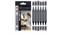 Marabu SKETCH MARKER GRAPHIX - zestaw ALPHA ROBOT - 6 szt. - gart.pl